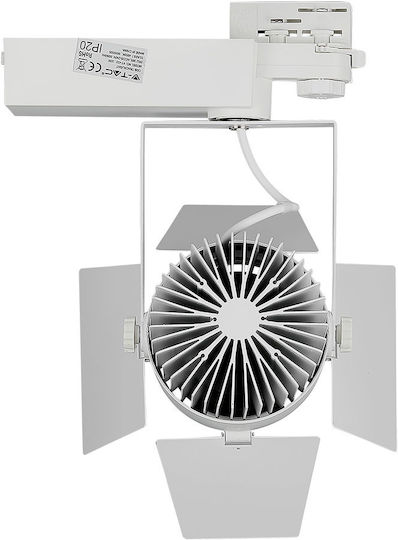 V-TAC VT-433 Einzel LED Kaltweiß Spot in Weiß Farbe