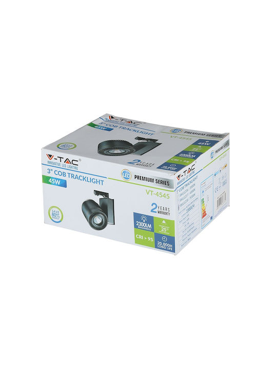 V-TAC Single Spot with Socket E14 in Black Color