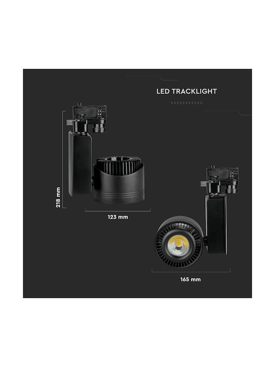 V-TAC Single Spot with Socket E14 in Black Color