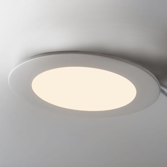V-TAC Rund Vertieft LED Panel 18W mit Warmes Weiß Licht 3000K