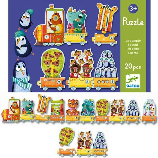 Kids Puzzle I Learn to Count for 3+ Years 20pcs Djeco