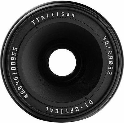 TTArtisan Crop Camera Lens 40mm F/2.8 Macro for Canon EF-M Mount Black