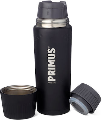 Primus Trailbreak Bottle Thermos Stainless Steel Black 750ml with Cap-Cup P-737862