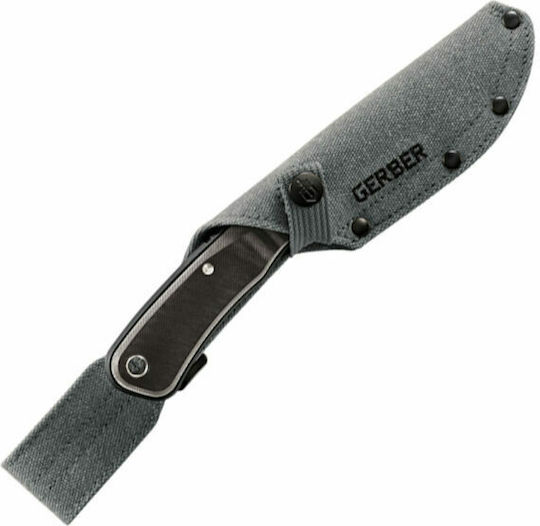 Gerber Downwind Drop Point Pocket Knife Point Black in Sheath