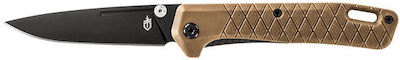 Gerber Zilch Pocket Knife Zilch Brown with Blade made of Steel