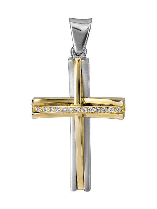 Damen Gold Kreuz 18K