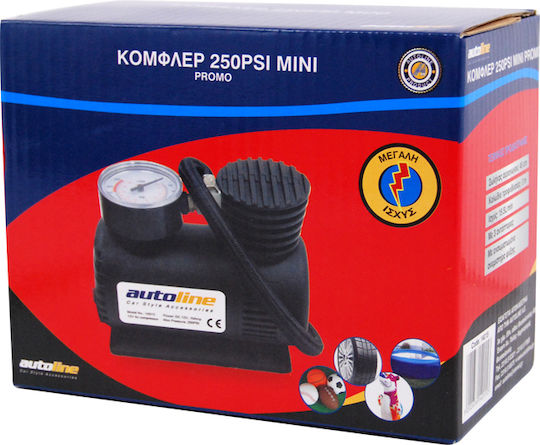 Autoline Тромба за автомобилни гуми 250PSI с кабел 12V