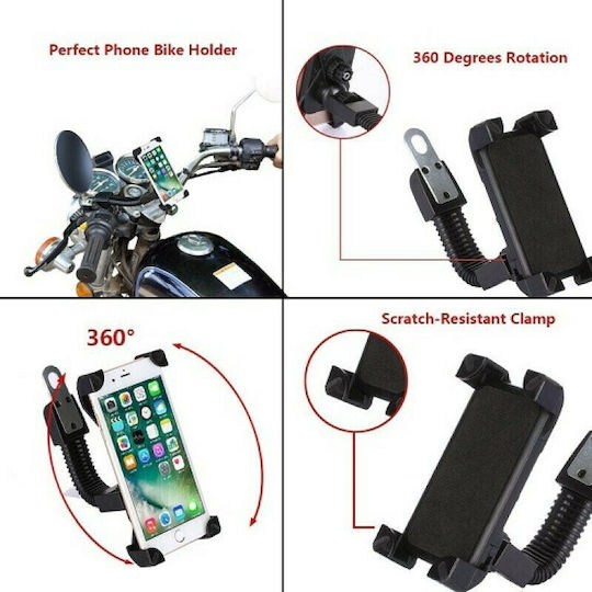 Hurtel Mount Phone Motorcycle with Adjustable Arm 4.7-6" for Mirror