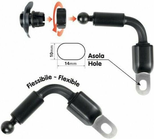 Lampa Opti Arm Mount Phone Motorcycle for Steering Wheel