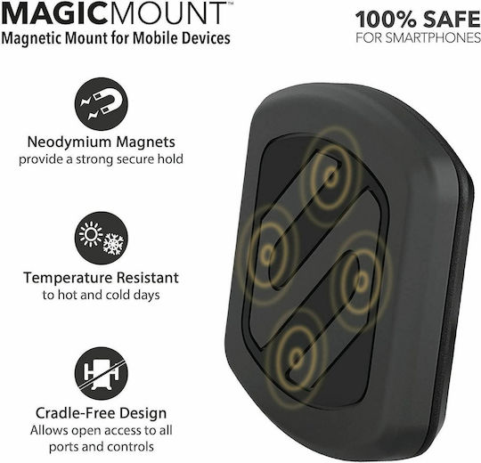 Scosche MagicMount Handlebar Βάση Κινητού Μοτοσυκλέτας με Μαγνήτη για το Τιμόνι