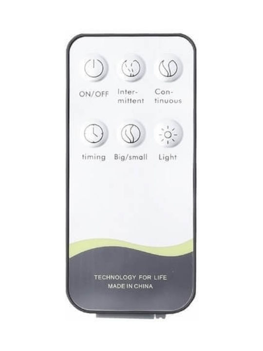 Andowl Led Ultrasonic Aromatherapy Diffuser with Remote Control Brown 400ml H6BLRC