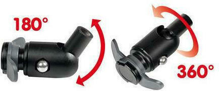 Lampa Opti Screw Motorcycle Cellphone Mount for the Handlebar Clamp