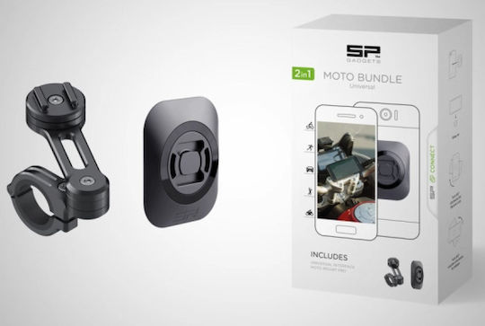SP Connect Moto Bundle Motorcycle Cellphone Mount with Clip for Steering Wheel