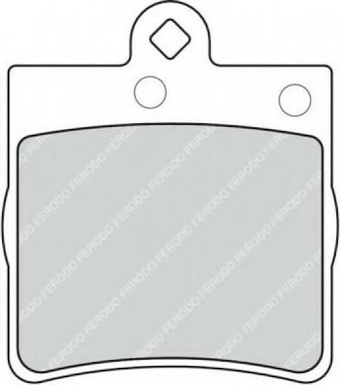 Ferodo Σετ Τακάκια Πίσω 4τμχ για Mercedes-Benz C Class / CLC Class / CLK Class / E Class
