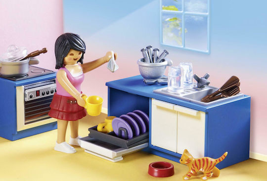 Playmobil Dollhouse Family Kitchen for 4+ years old years old