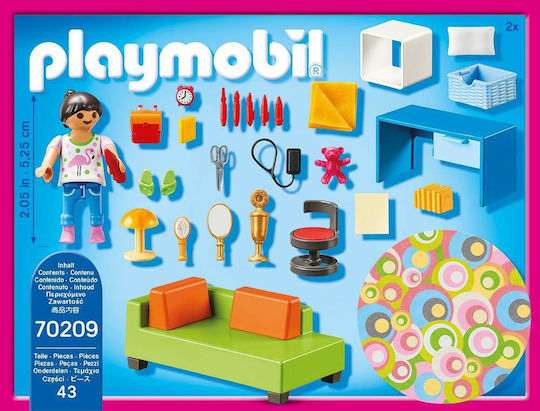 Playmobil Dollhouse Eφηβικό Δωμάτιο για 4 ετών