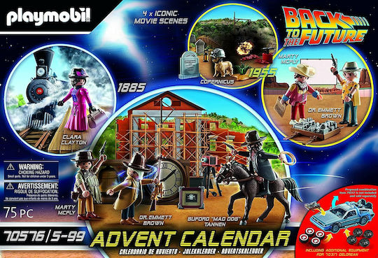 Playmobil Zurück in die Zukunft Advent Calendar - Abenteuer im Wilden Westen für 5-99 Jahre