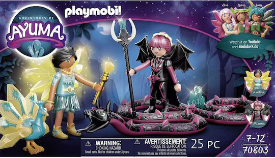 Playmobil Ayuma Crystal Fairy și Bat Fairy cu animale magice