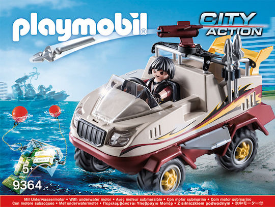 Playmobil City Action Amphibious Truck for 5+ years years old