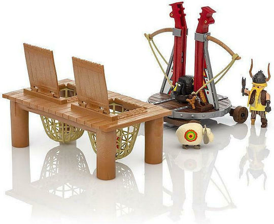 Playmobil Дракони Grobian with Sheep Slingshot за 4+ години години