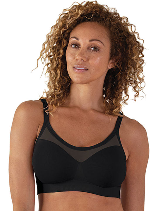 Bravado Body Silk BRV-11010-BL Μπουστάκι Εγκυμοσύνης & Θηλασμού με Clips Μαύρο