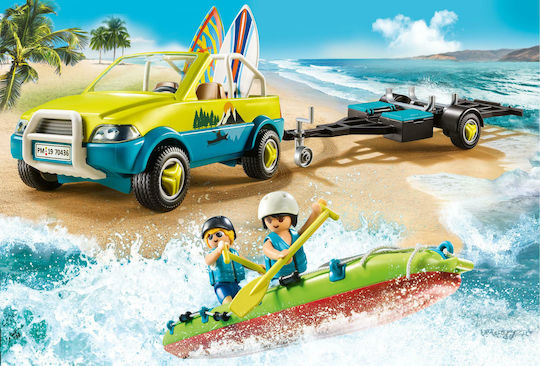 Playmobil Семейно забавление Beach Car with Canoe за 4+ години години