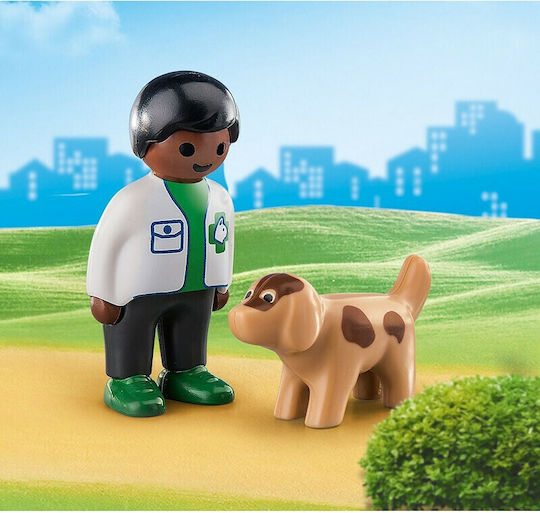 Playmobil 123 Vet with Dog pentru 1,5+ ani ani