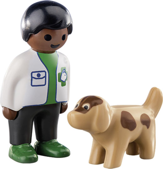 Playmobil 123 Vet with Dog pentru 1,5+ ani ani