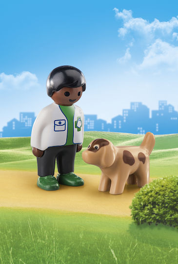 Playmobil 123 Vet with Dog pentru 1,5+ ani ani