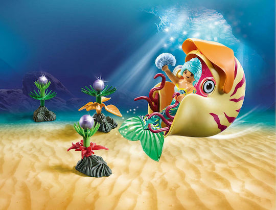Playmobil Магия Mermaid with Snail Gondola за 4+ години години