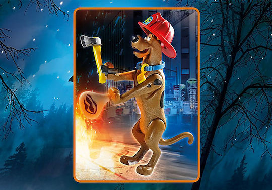 Playmobil Scooby-Doo Collectible Firefighter Figure for 5-12 years old