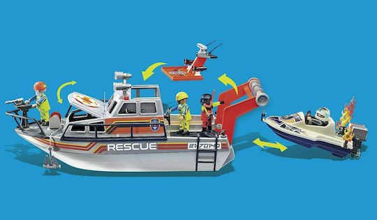 Playmobil City Action Fire Rescue with Personal Watercraft για 4-10 ετών