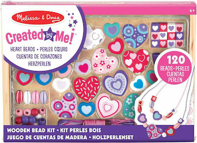 Melissa & Doug Κοσμήματα Sweet Hearts Wooden Bead Set για Παιδιά 4+ Ετών