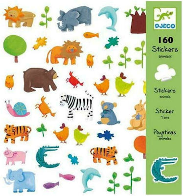 Djeco Stickers Ζωάκια for Children 3++ Years 160pcs