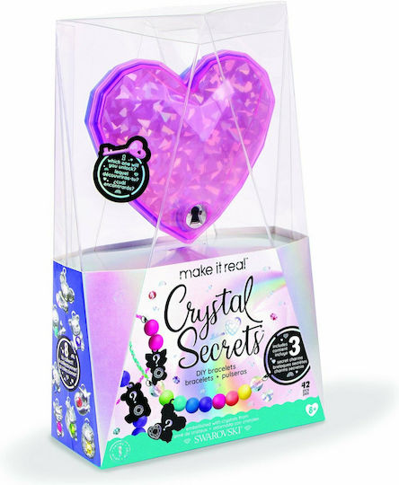 Make It Real Κοσμήματα Crystal Secrets DIY Bracelets With Swarovski για Παιδιά 8+ Ετών 3τμχ