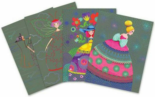 Djeco Painting Discover by Scratching the Picture Girls