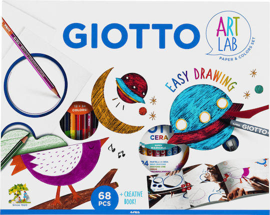Giotto Painting Art Lab Easy Drawing Creation Set for Children 8+ years old Years 68pcs