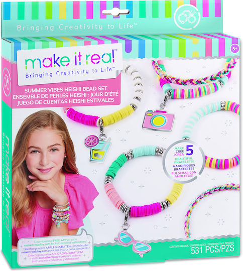 Make It Real Κοσμήματα Summer Vibes Heishi Bead Set για Παιδιά 8+ Ετών