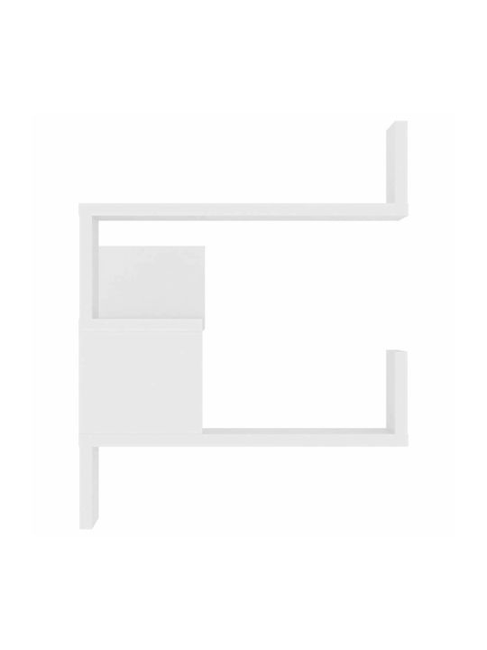 Corner Shelf Wall White 40x40x50cm