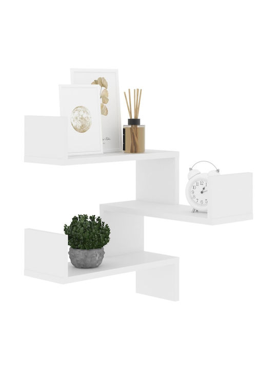 Corner Shelf Wall White 40x40x50cm