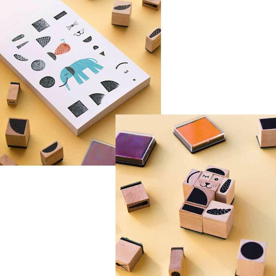 Londji Briefmarken Bam! Stempel Tiere für Kinder 5+ Jahre+ Jahre