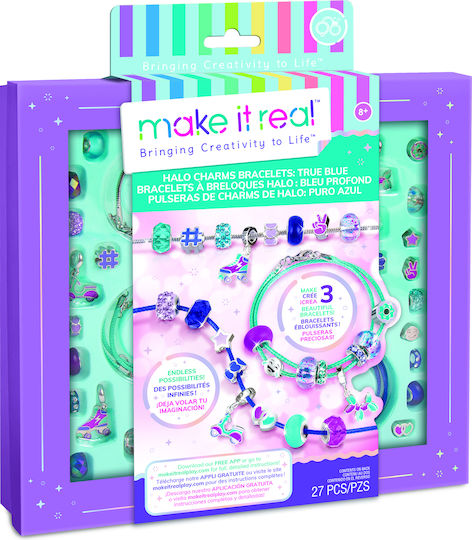 Make It Real Κοσμήματα Halo Charms Bracelets True Blue για Παιδιά 8+ Ετών