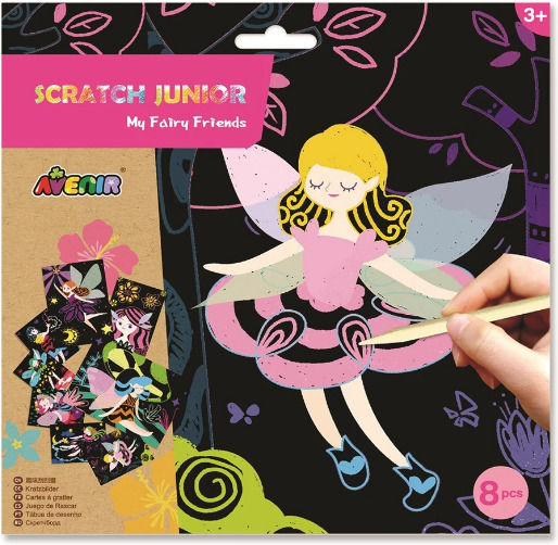 Avenir Malerei Bilder mit Scratch Fairy für Kinder 3+ Jahre alt+ Jahre 8Stück