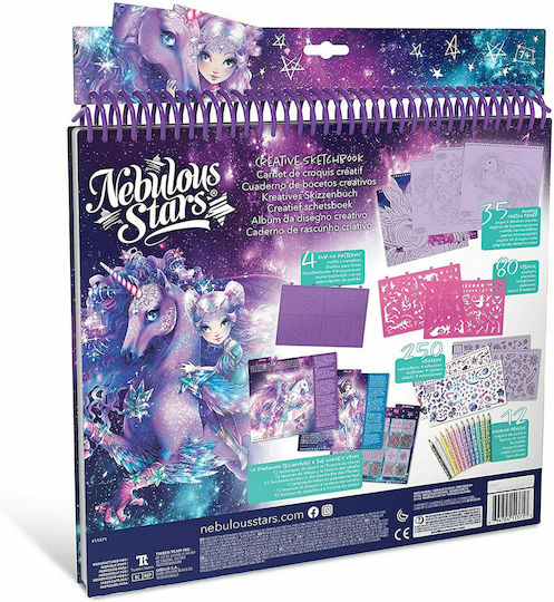 Nebulous Stars Ζωγραφική Creative Sketchbook Fantasy Horses Space για Παιδιά 7+ Ετών