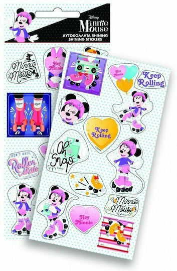 Gim Autocolante Shining Minnie Mouse 12buc