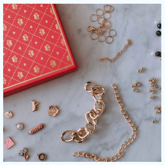 Make It Real Bijuterii Chains Charms Juicy Couture Gold 5 pentru copii de 8+ ani+ ani