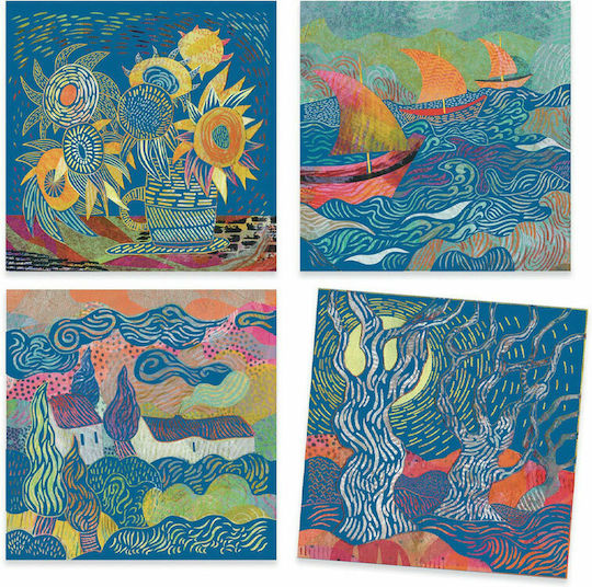 Scratch & Sketch Create by Scratching Van Gogh Landscapes