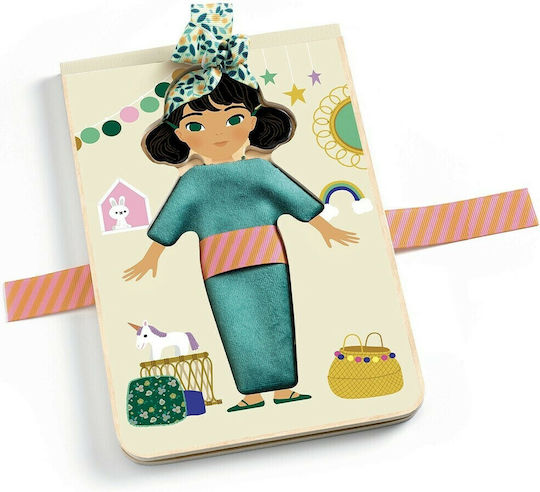 Djeco Kinderhandwerk Kleide Mädchen mit Stoffen & Bändern