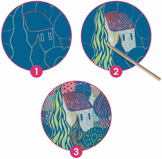 Scratch & Sketch Create by Scratching Van Gogh Landscapes