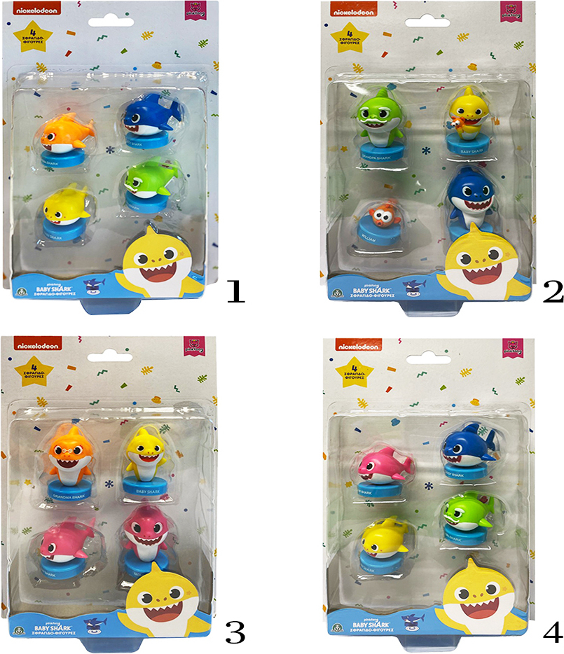 ⭐Giochi Preziosi Hero-Mania: Baby Shark Stamps (4Pack) (BAH07000) - buy in  the online store Familand